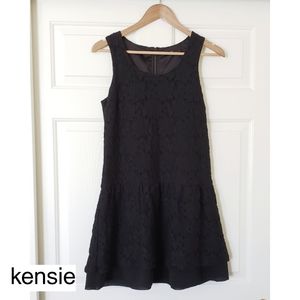 Kensie sleeveless lace black dress 4